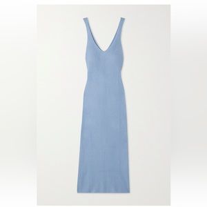 Never-Worn Light Blue Cashmere Midi Dress